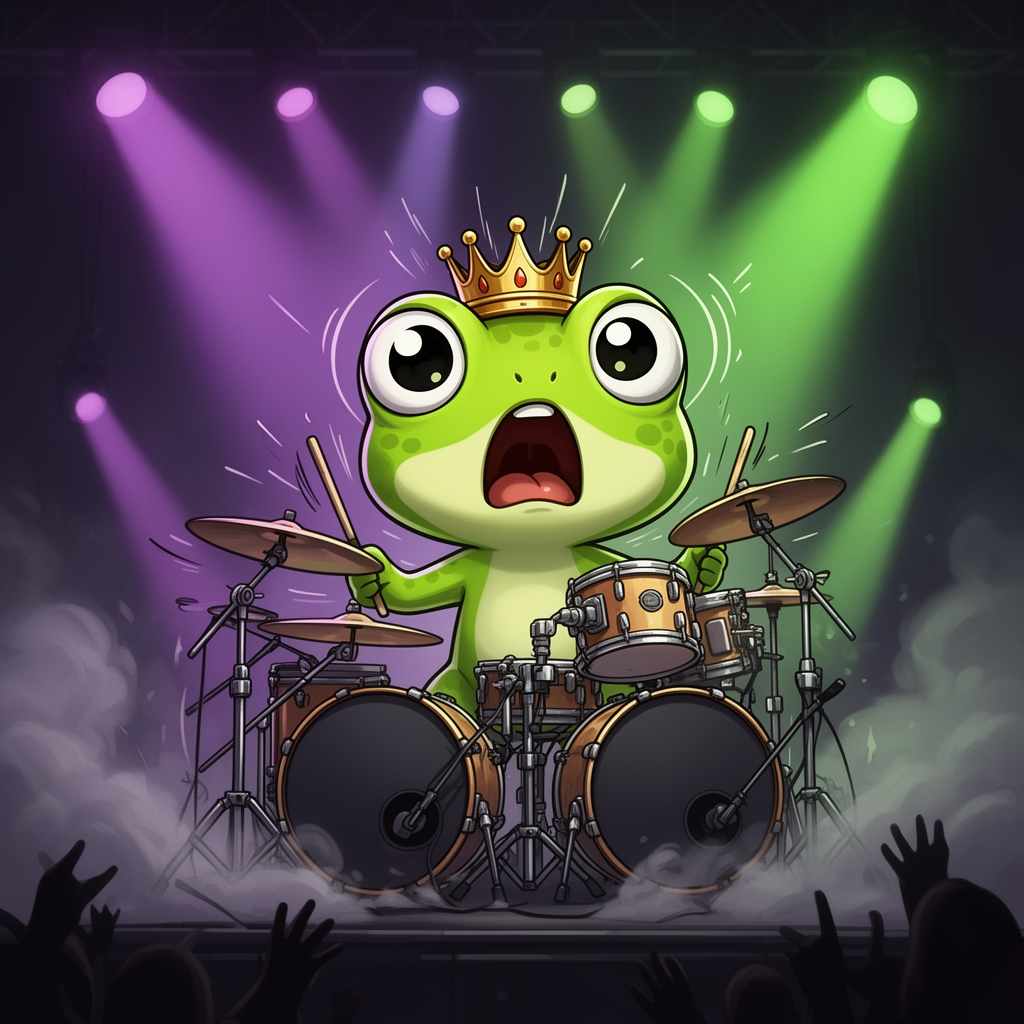 Baby PEPE playing drums